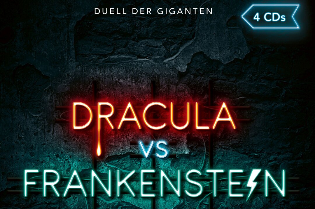 zwei Hörspiel-Sammelboxen von "Dracula vs. Frankenstein - Duell der Giganten" 